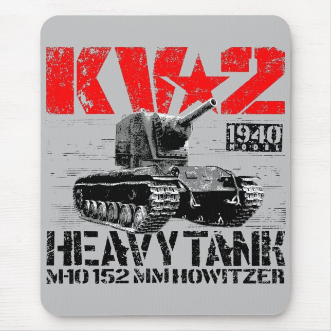 KV-2 Soviet heavy tank Mouse Mat (Front)