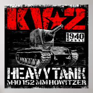 KV-2 Soviet heavy tank Poster