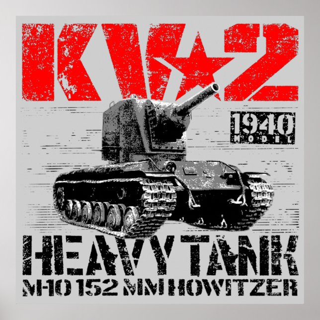 KV-2 Soviet heavy tank Poster (Front)