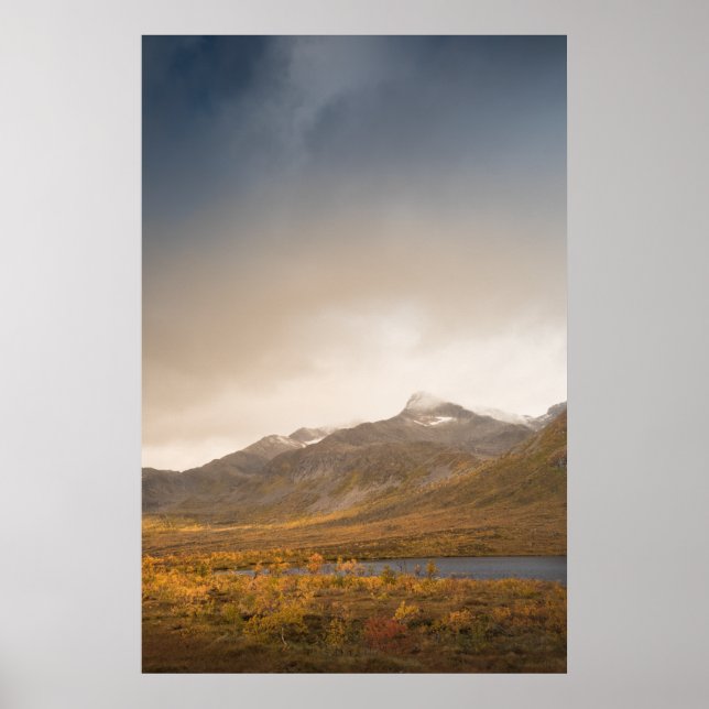 Kvaløya Autumn Landscape Poster (Front)
