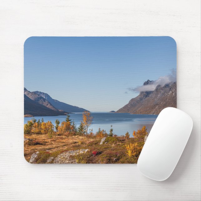 Kvaloya Island Norway Mouse Mat (With Mouse)