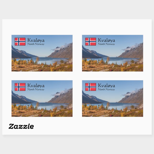 Kvaloya Island Norway Rectangular Sticker (Sheet)
