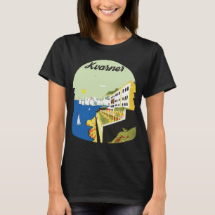 Kvarner Croatia Bay View Green Travel T-Shirt