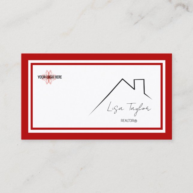 KW Colours Double Red Business Card (Front)
