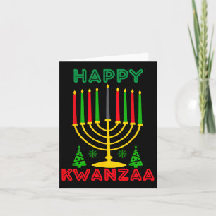 Kwanza 2024 Christmas Afro-american Kids Mens Happ Card