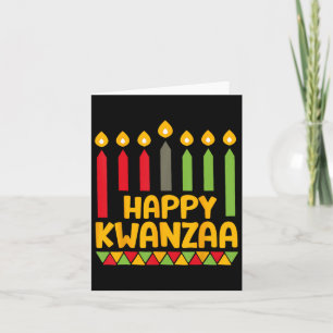 Kwanza 2024 Christmas Afro-american Kids Women Hap Card