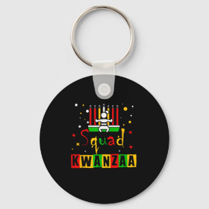 Kwanza Squad Family Christmas Afro-american Happy Key Ring