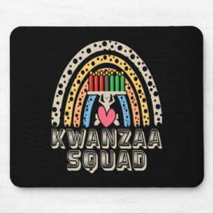 Kwanza Squad Family Christmas Afro-american Happy  Mouse Mat