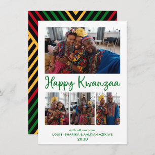 Kwanzaa 4 Photo Holiday Card