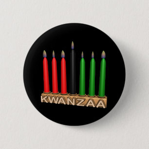 Kwanzaa 6 Cm Round Badge