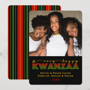 Kwanzaa   A Very Happy Kwanzaa Photo Card