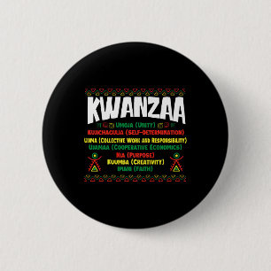 Kwanzaa - African American Heritage Festival 1  6 Cm Round Badge