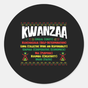 Kwanzaa - African American Heritage Festival 1  Classic Round Sticker