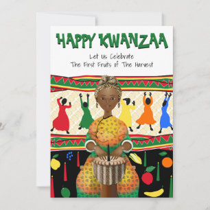Kwanzaa African American Holiday Card