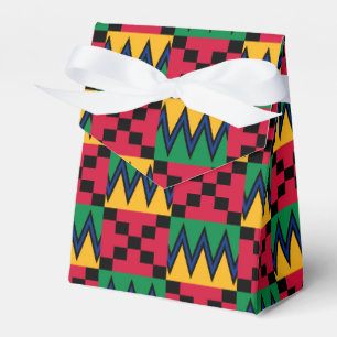 Kwanzaa African Geometric Print (4) Favour Box