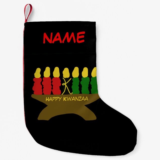 Kwanzaa Art Christmas Stocking (Front)