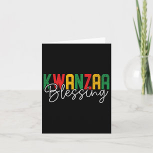 Kwanzaa Blessing Christmas African American Happy Card