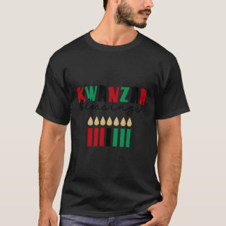 Kwanzaa Blessing Habari Gani Black Owned Kwanzaa C T-Shirt