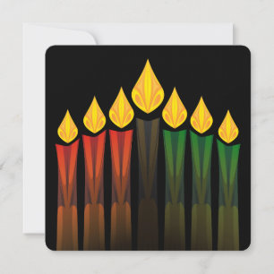 kwanzaa candles invitation