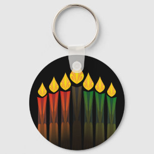 kwanzaa candles key ring