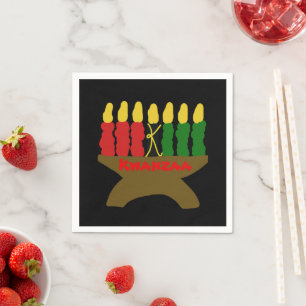 Kwanzaa Candles Napkin