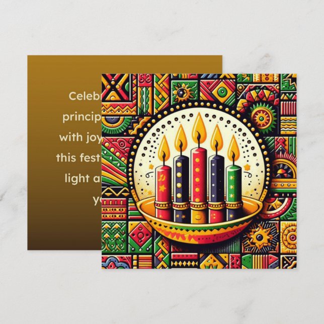 Kwanzaa  card (Front/Back)