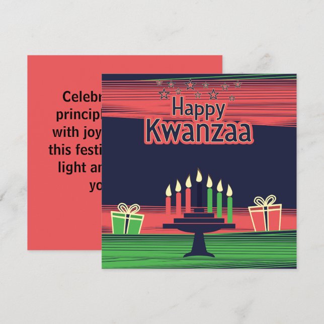 Kwanzaa  card (Front/Back)