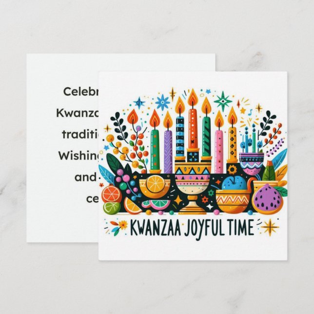 Kwanzaa  card (Front/Back)