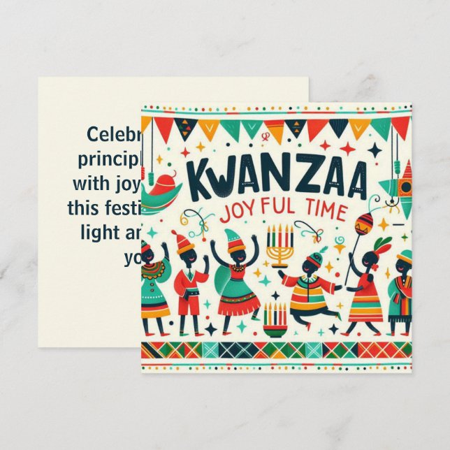 Kwanzaa  card (Front/Back)