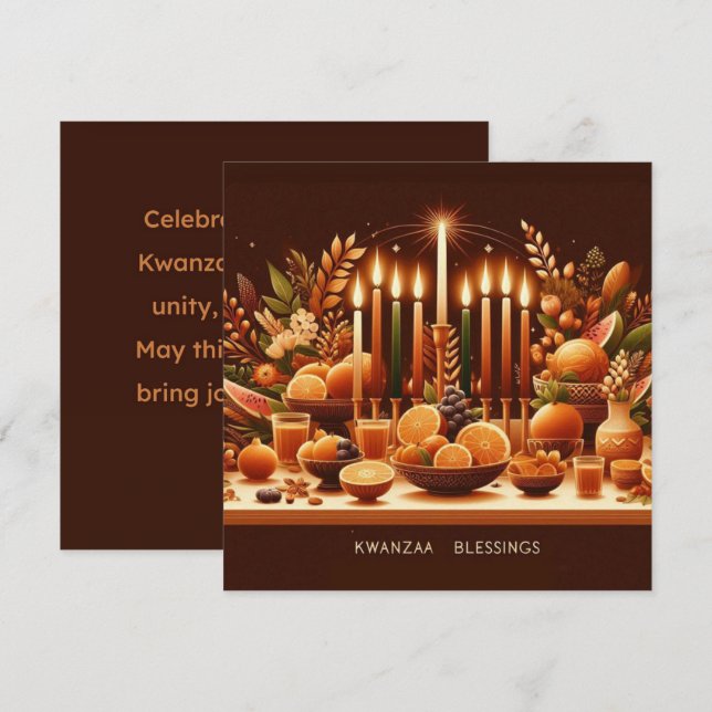Kwanzaa  card (Front/Back)