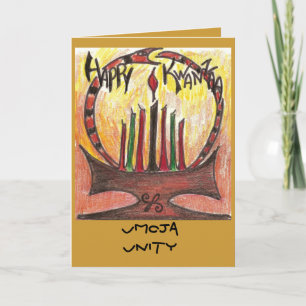 kwanzaa card, Umoja Unity Holiday Card