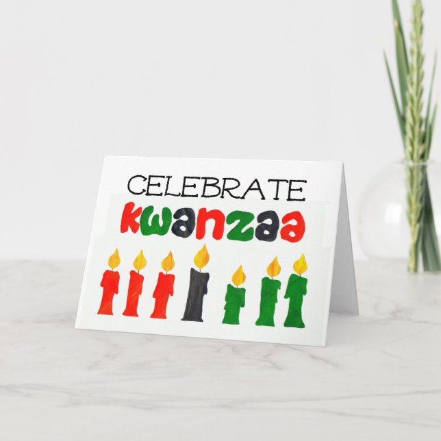 Kwanzaa Celebration Greeting Card (Front)