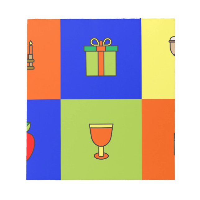 kwanzaa colorblock notepad (Front)