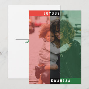 Kwanzaa Colours Photo Card