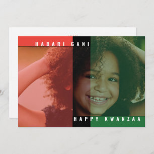 Kwanzaa Colours Photo Card