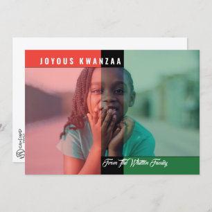 Kwanzaa Colours Photo Card