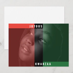Kwanzaa Colours Photo Card