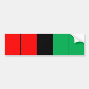 Kwanzaa Colours Red Black Green Stripes Pattern Bumper Sticker