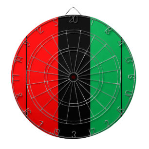 Kwanzaa Colours Red Black Green Stripes Pattern Dartboard