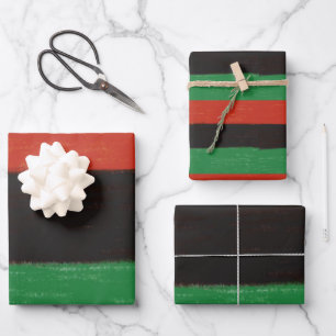 Kwanzaa Colours Wrapping Paper Sheet