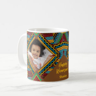 Kwanzaa Custom Brightly Coloured Diamond Patter Coffee Mug