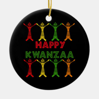 Kwanzaa Dancers Ceramic Tree Decoration