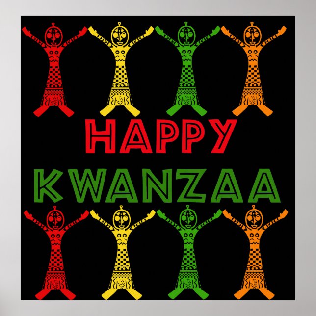 Kwanzaa Dancers Poster (Front)