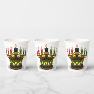 Kwanzaa first fruits paper cups