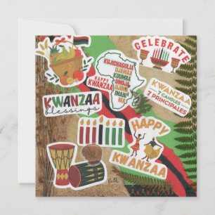 Kwanzaa Flat Greeting Card