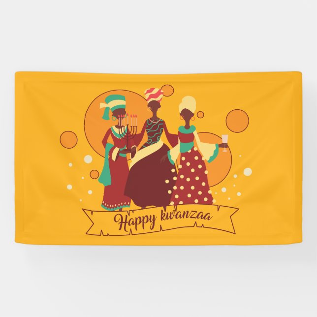 Kwanzaa Gathering Banner (Horizontal)