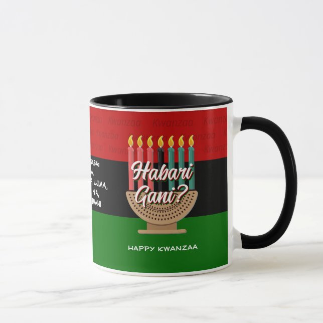 Kwanzaa HABARI GANI Mug (Right)
