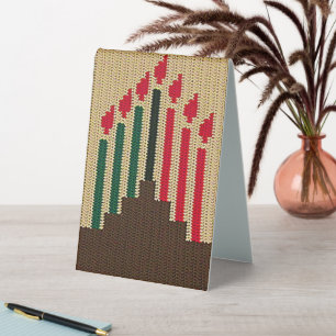 Kwanzaa Holiday Candles Artisan Crochet Print