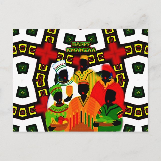Kwanzaa Holiday Celebration_ Postcard (Front)