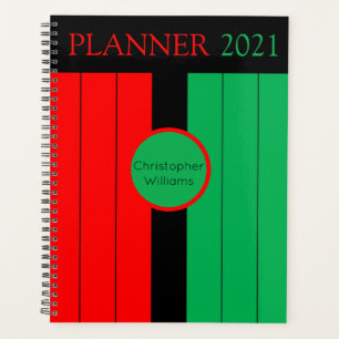 Kwanzaa Kinara Colours Custom Year 2021 Planner